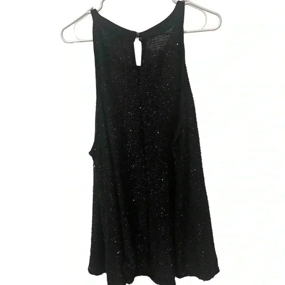 Lane Bryant black sequin swing halter top dressy tank size 22/24 - Picture 4 of 5